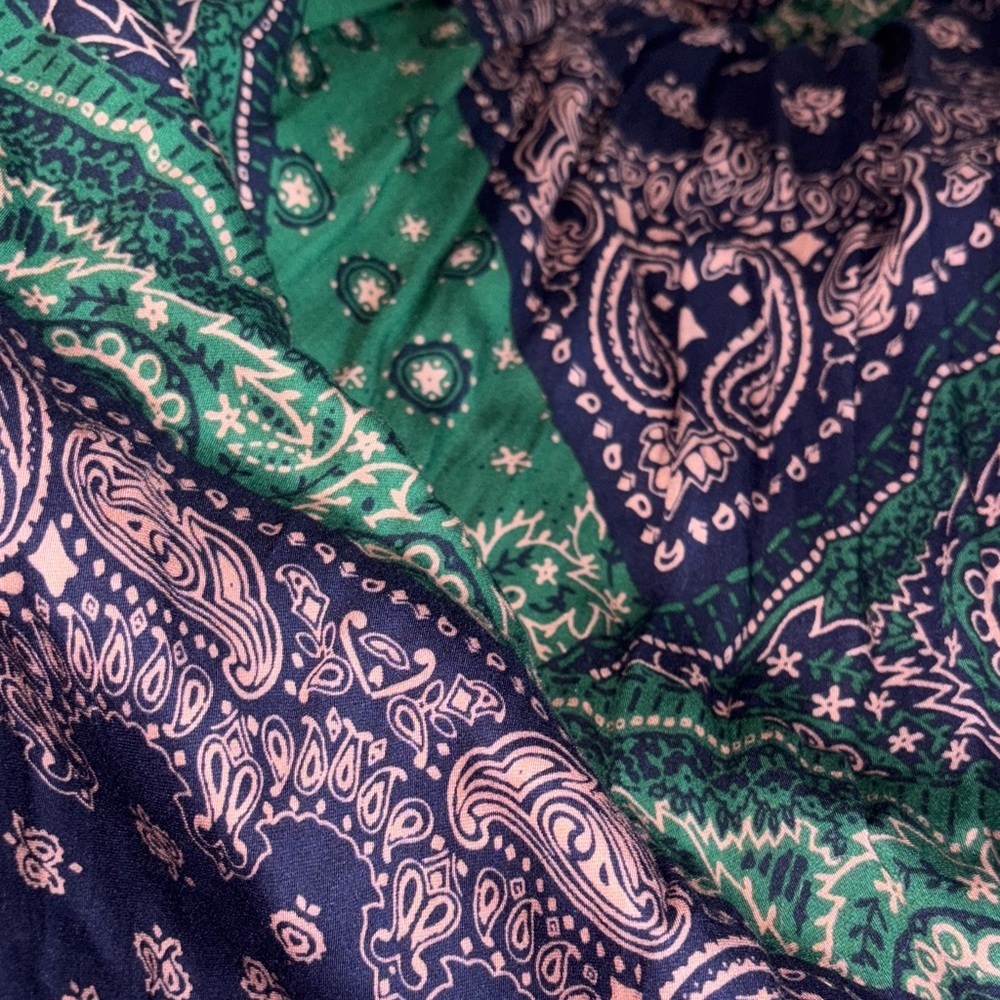 Vici Elegant Green and Purple Maxi Dress - Picture 3 of 3